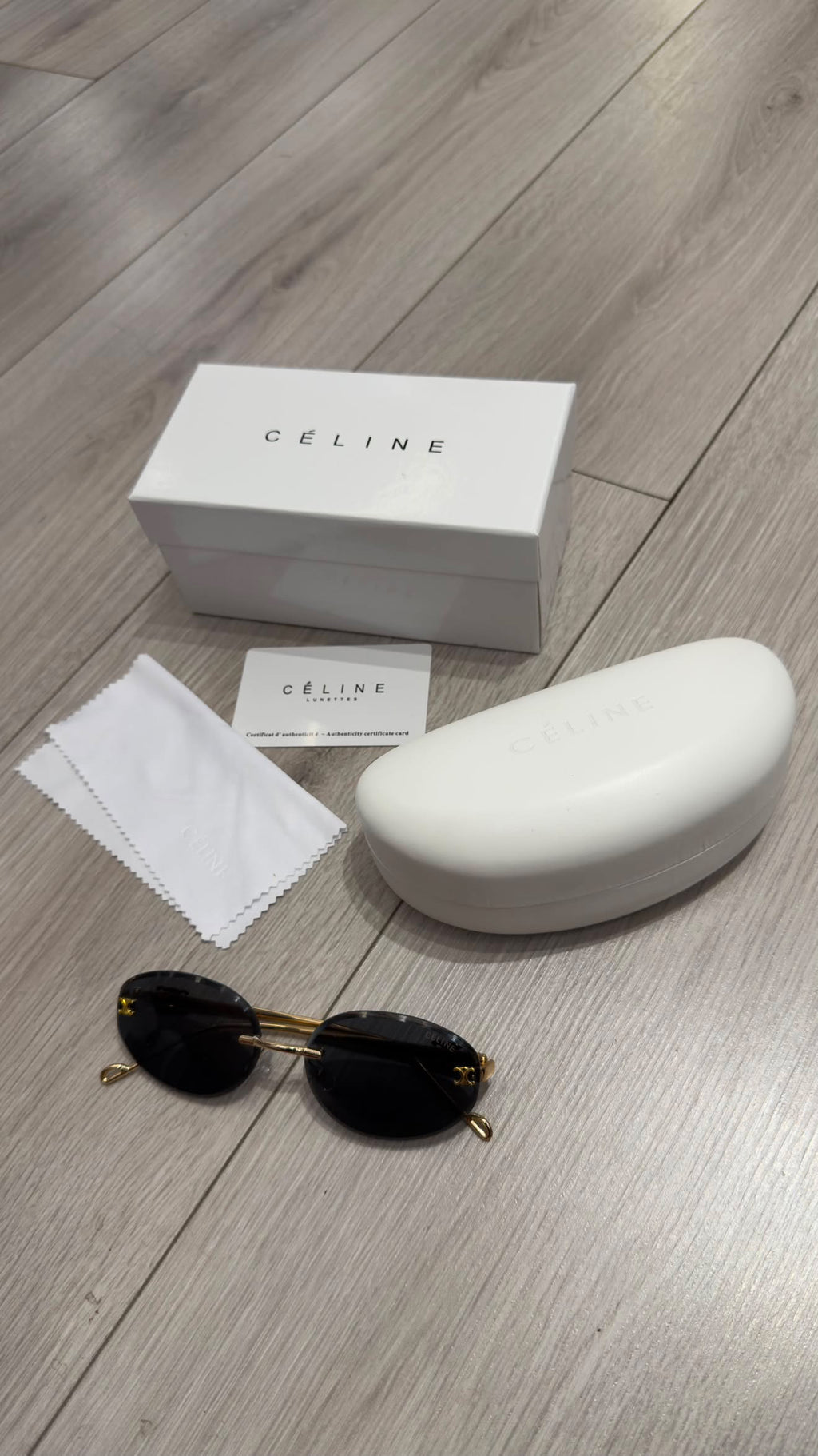 Celine Triomphe Rimless Οβάλ Γυαλιά Ηλίου