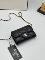Chanel Mini Flap wallet on chain