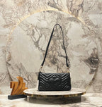 Gucci GG Marmont Matelassé black με αλυσίδα και λουράκι