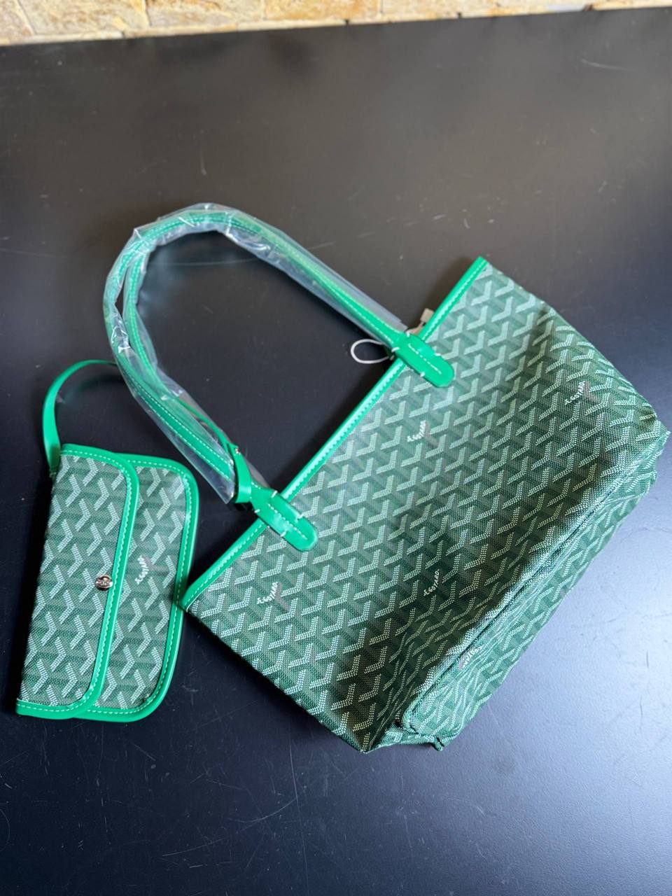 Goyard Saint Louis Tote Bag Πράσινη – Small