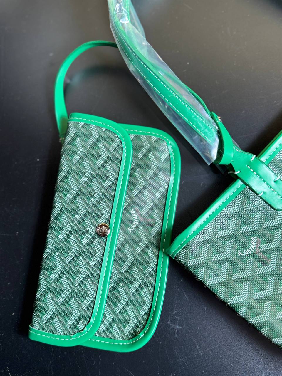 Goyard Saint Louis Tote Bag Πράσινη – Small