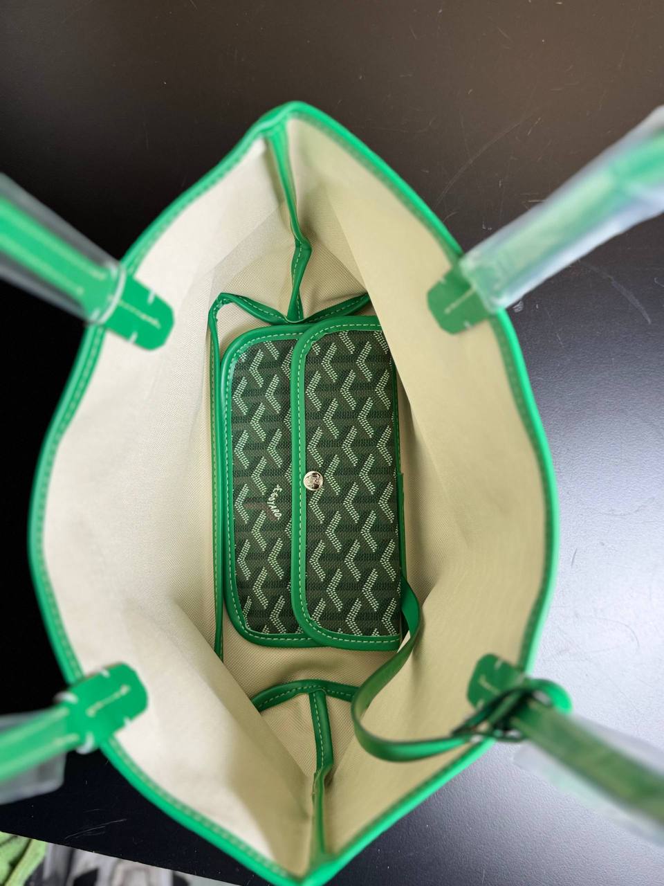 Goyard Saint Louis Tote Bag Πράσινη – Small