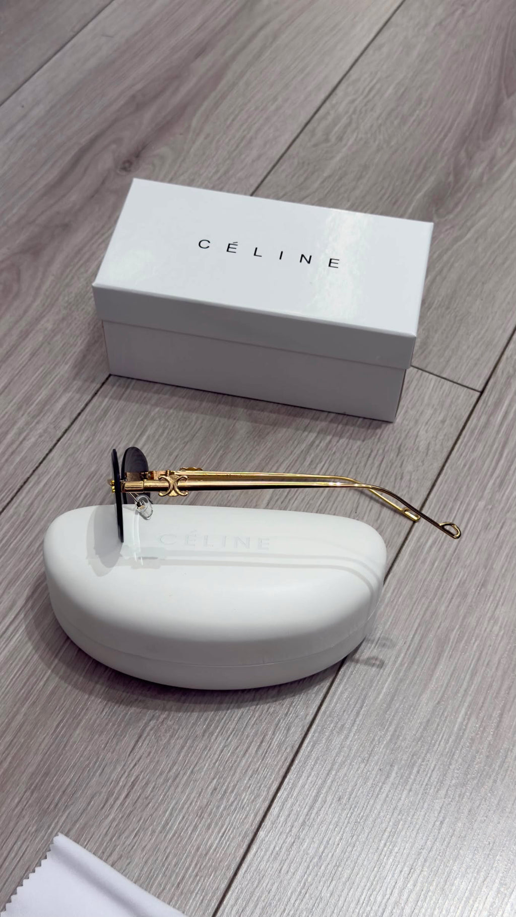 Celine Triomphe Rimless Οβάλ Γυαλιά Ηλίου