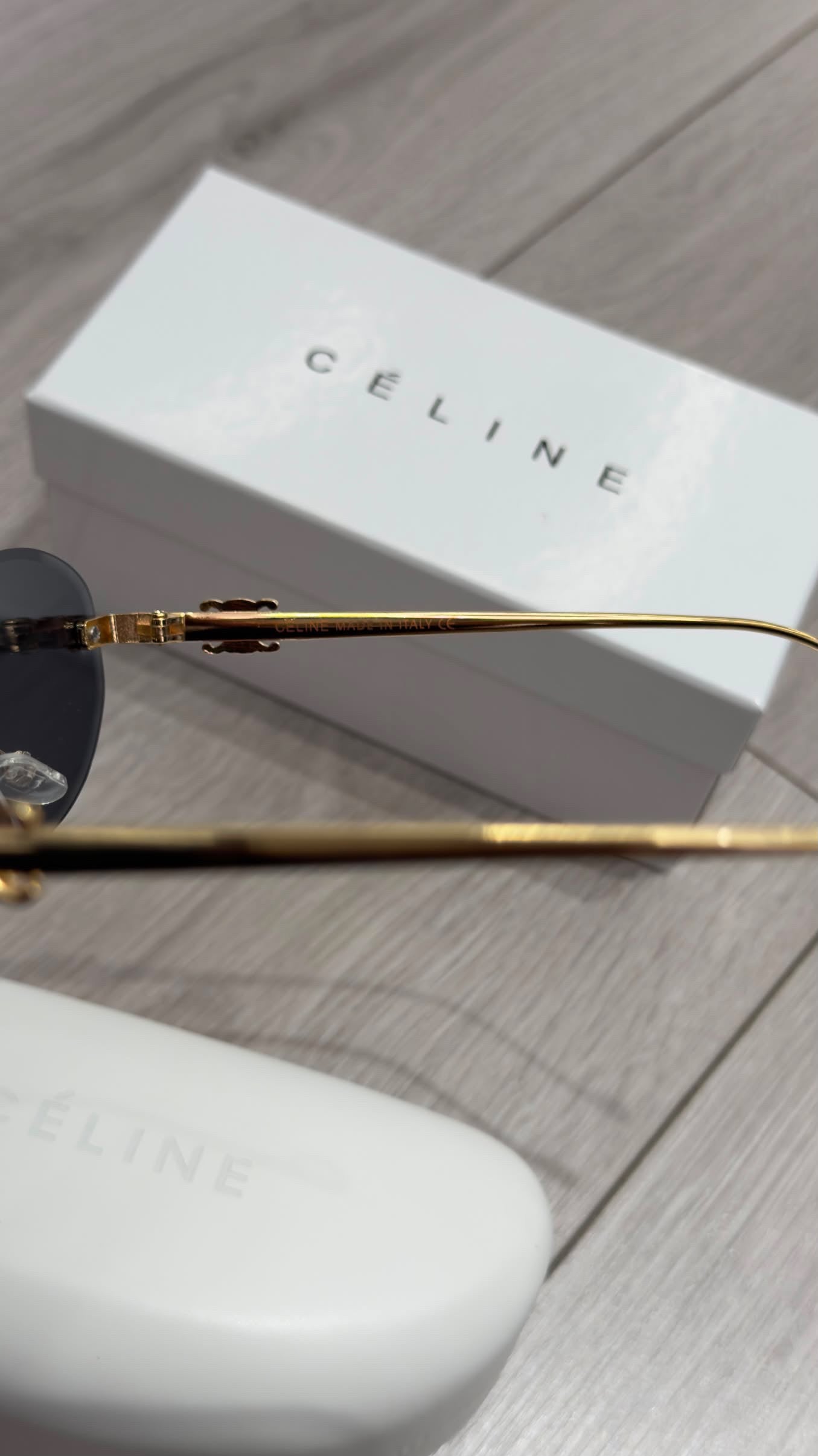 Celine Triomphe Rimless Οβάλ Γυαλιά Ηλίου
