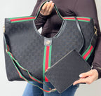 Gucci GIGLIO Tote Large - Μαύρη Canvas