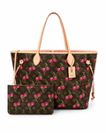 Louis Vuitton Neverfull Limited Edition Cherries με Pouch
