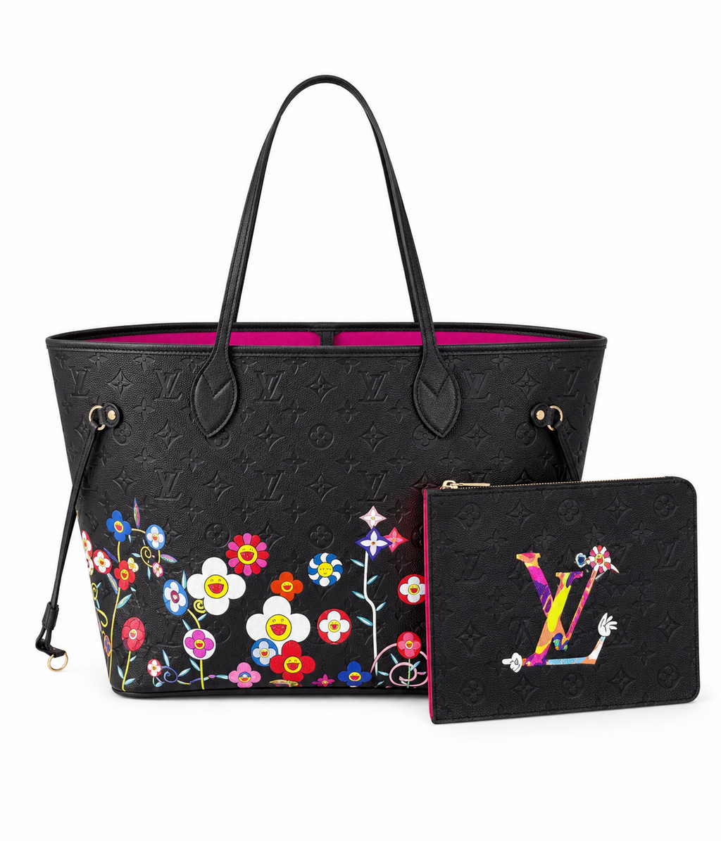 Louis Vuitton Neverfull Murakami Monogram Flowers - Limited Edition black