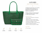 Goyard Saint Louis Tote Bag Πράσινη – Small