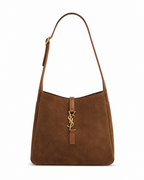 YSL Saint Laurent LE 5 À 7 supple Suede με Νεσεσέρ – Καφέ Ταμπά