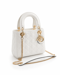Dior - Lady Dior Ασπρη Shiny Bag