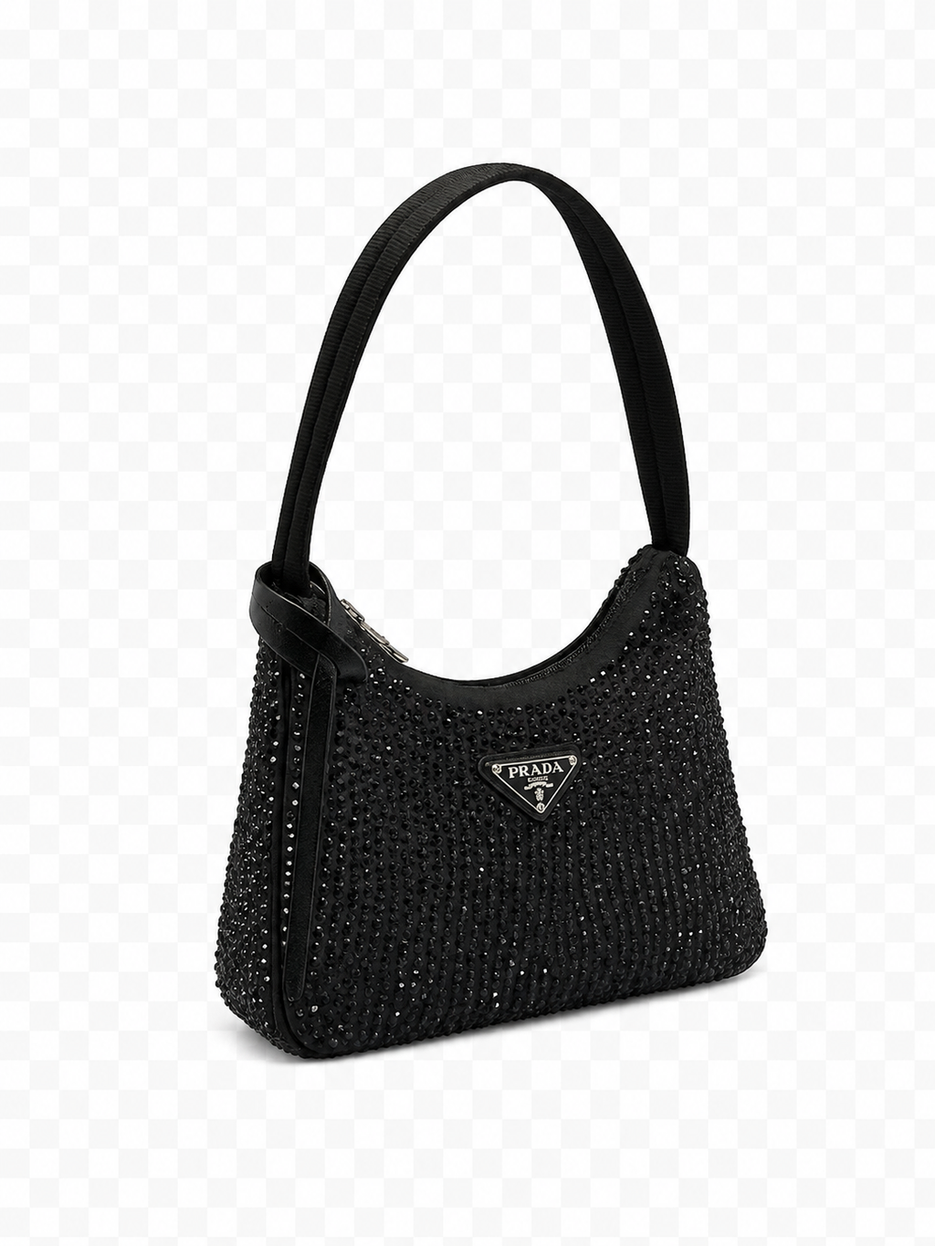 Prada With Crystals Mini Bag -Black