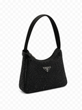 Prada With Crystals Mini Bag -Black
