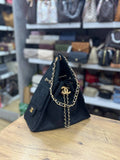 Chanel 25 Black Suede