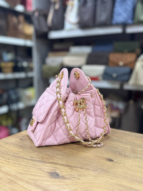 Αρχική φωτογραφία ροζ Chanel 25 πουγκί