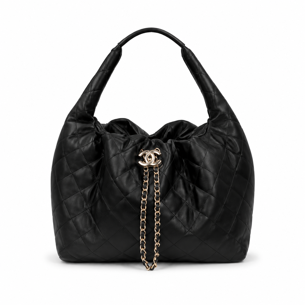 Chanel Hobo Bag Καπιτονέ - Μαύρη