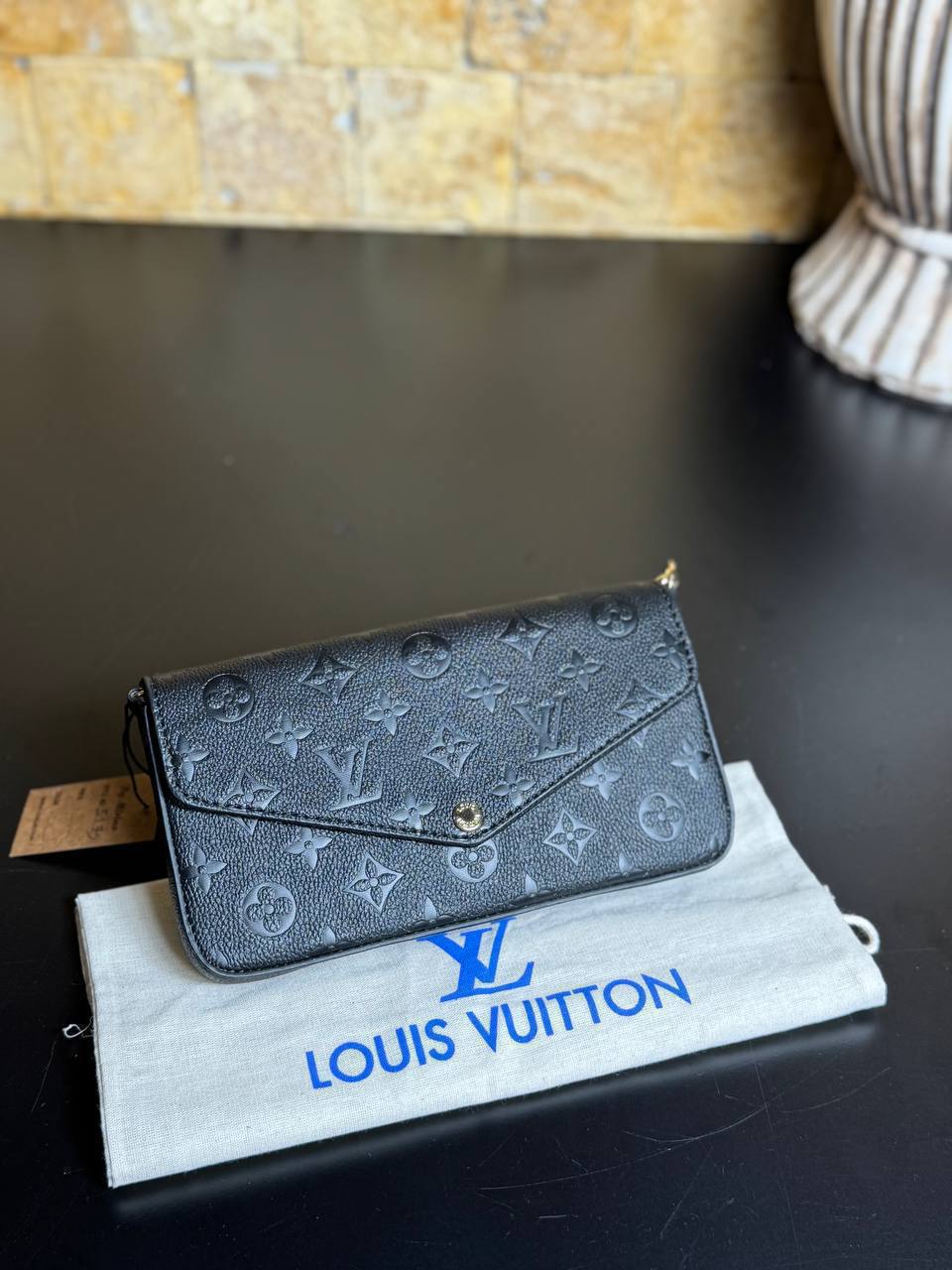 Louis Vuitton Félicie Pochette μαύρη Monogram Empreinte