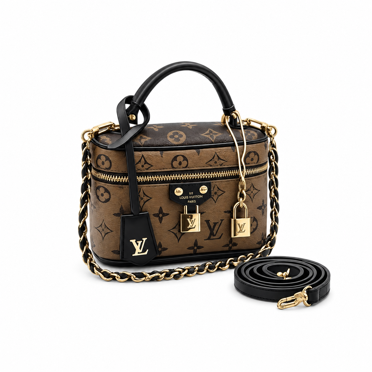 Louis Vuitton Vanity PM Reverse Monogram σε λευκό φόντο