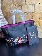 Louis Vuitton Neverfull Murakami Monogram Flowers - Limited Edition black