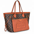 Louis Vuitton Neverfull Inside Out με pouch σε λευκό φόντο