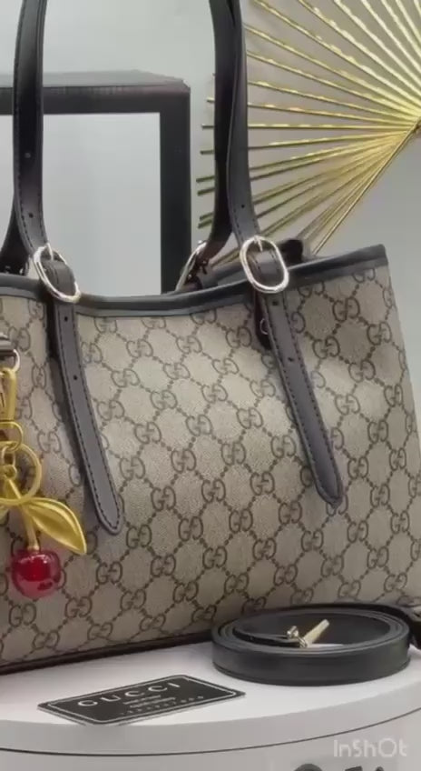 Gucci GG Emblem Medium Tote Bag