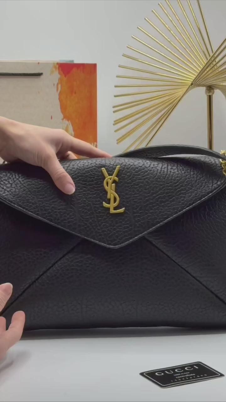 YSL Yves Saint Laurent Cassandre Large Pouch On Chain