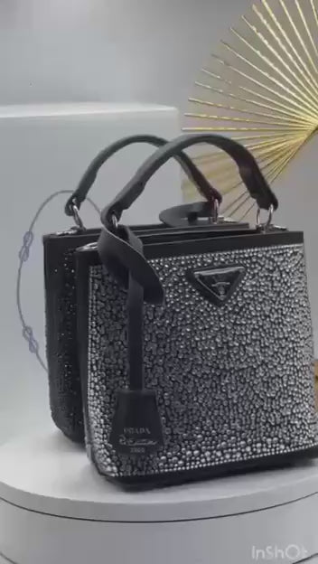 Prada Panier Crystal Black