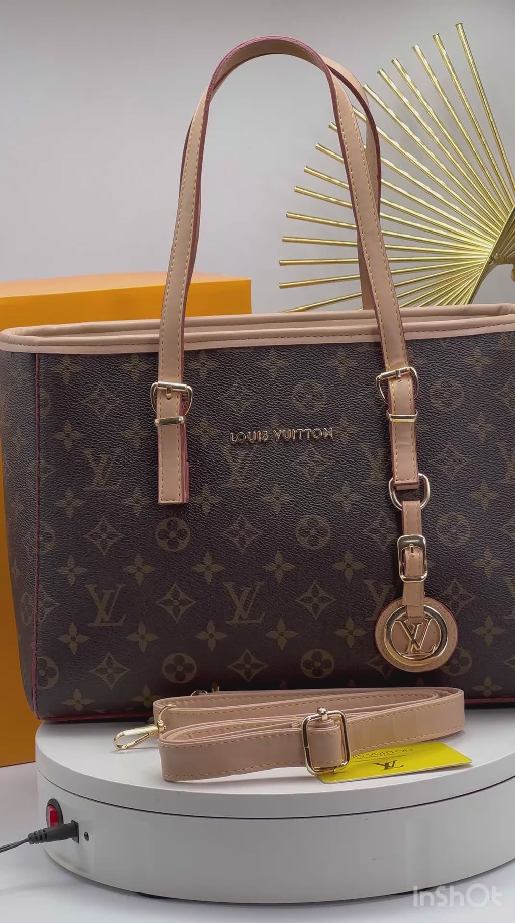 Τσάντα Tote Monogram Brown