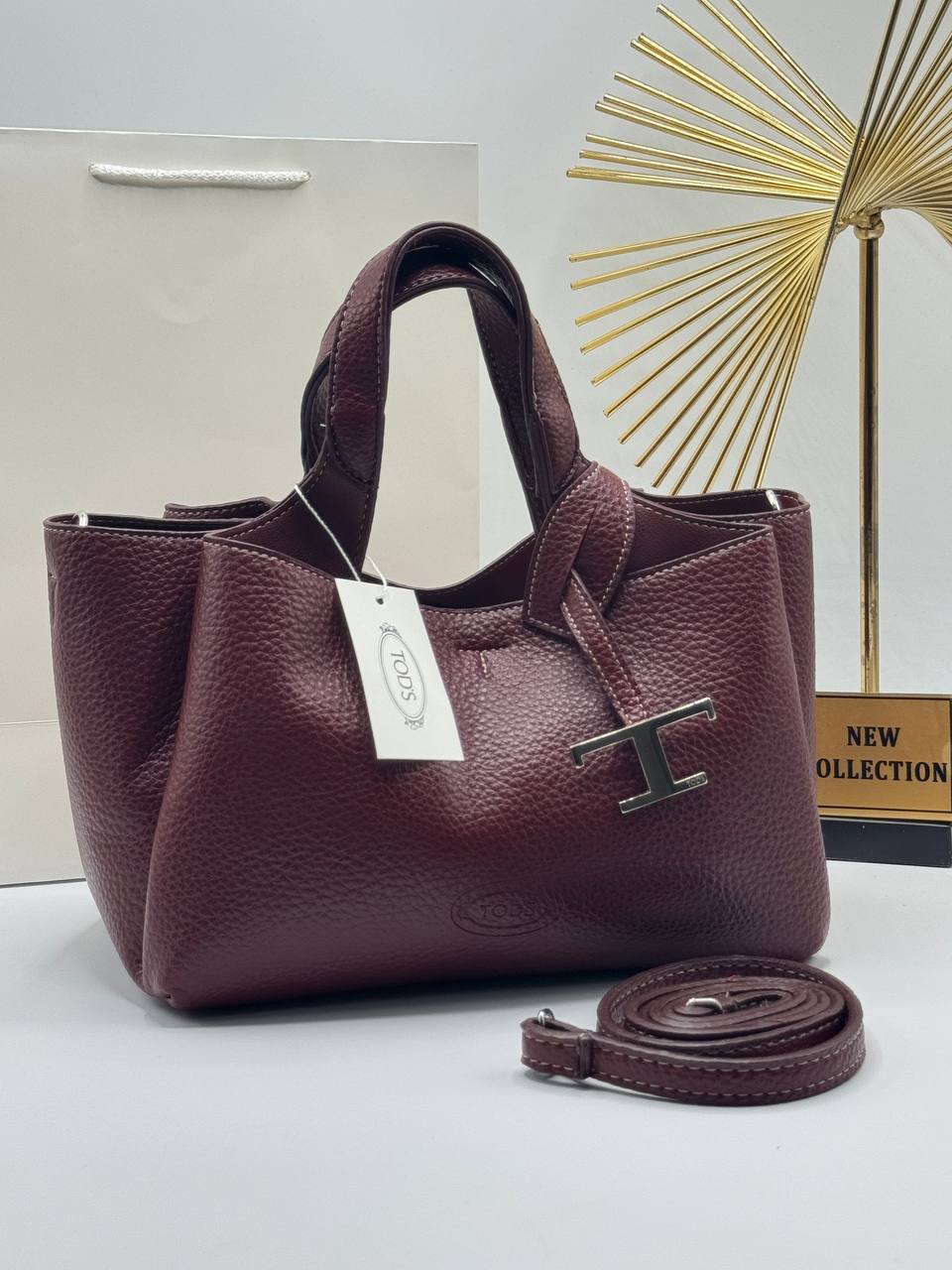 Αρχική φωτογραφία μπορντό Tod’s Tote
