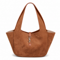 YSL Saint Laurent Le 5 À 7 Bea suede ταμπά καραμελέ τσάντα ώμου 55 × 28 cm
