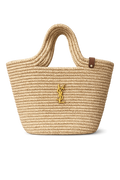 YSL Ψάθινη Tote Τσάντα – Natural | Καλοκαιρινή Oversized Τσάντα Ώμου